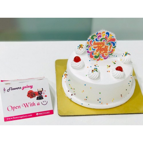 Colourfull Cake for Holi